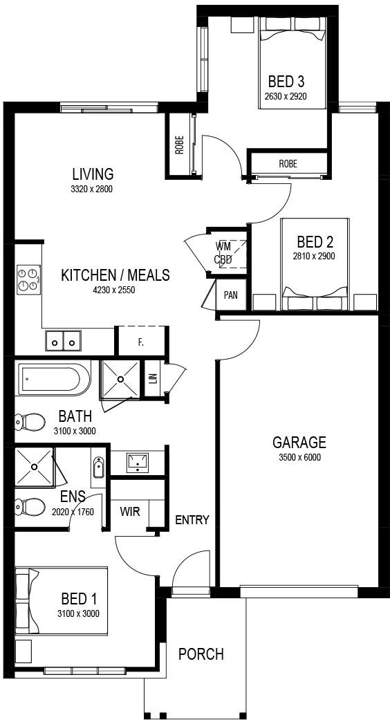 Archer Base Floorplan