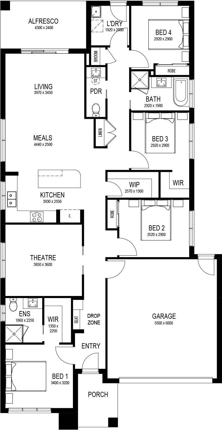 Avery Base Floorplan