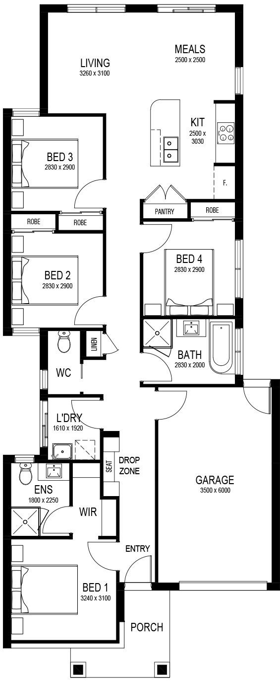 Carter Base Floorplan