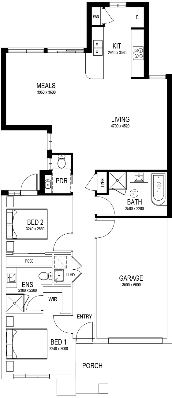 2 bedroom