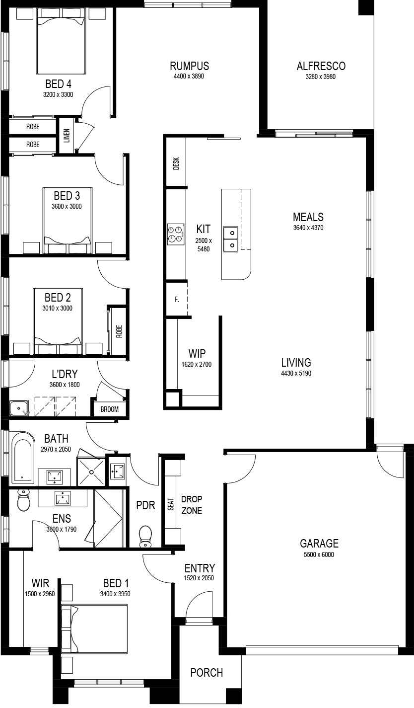 Frankie Base Floorplan