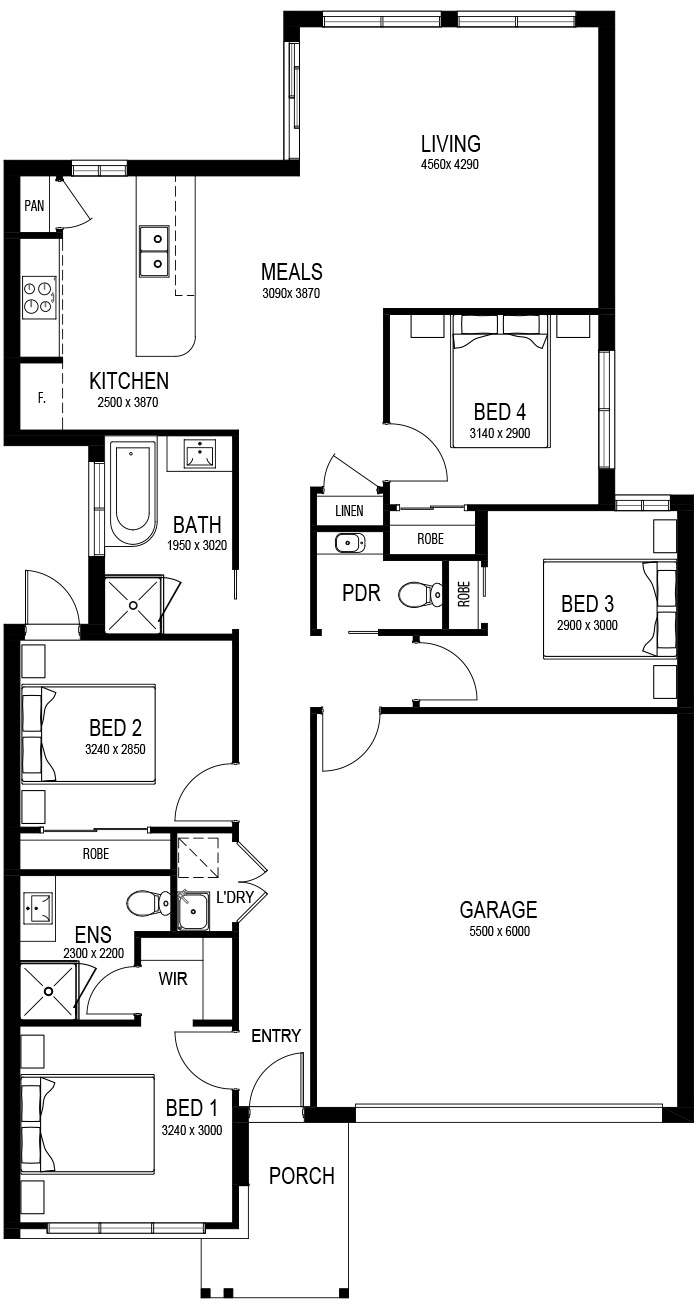 Harlow Base Floorplan