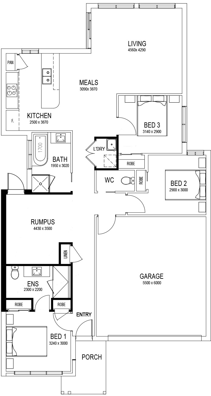 3 bedroom