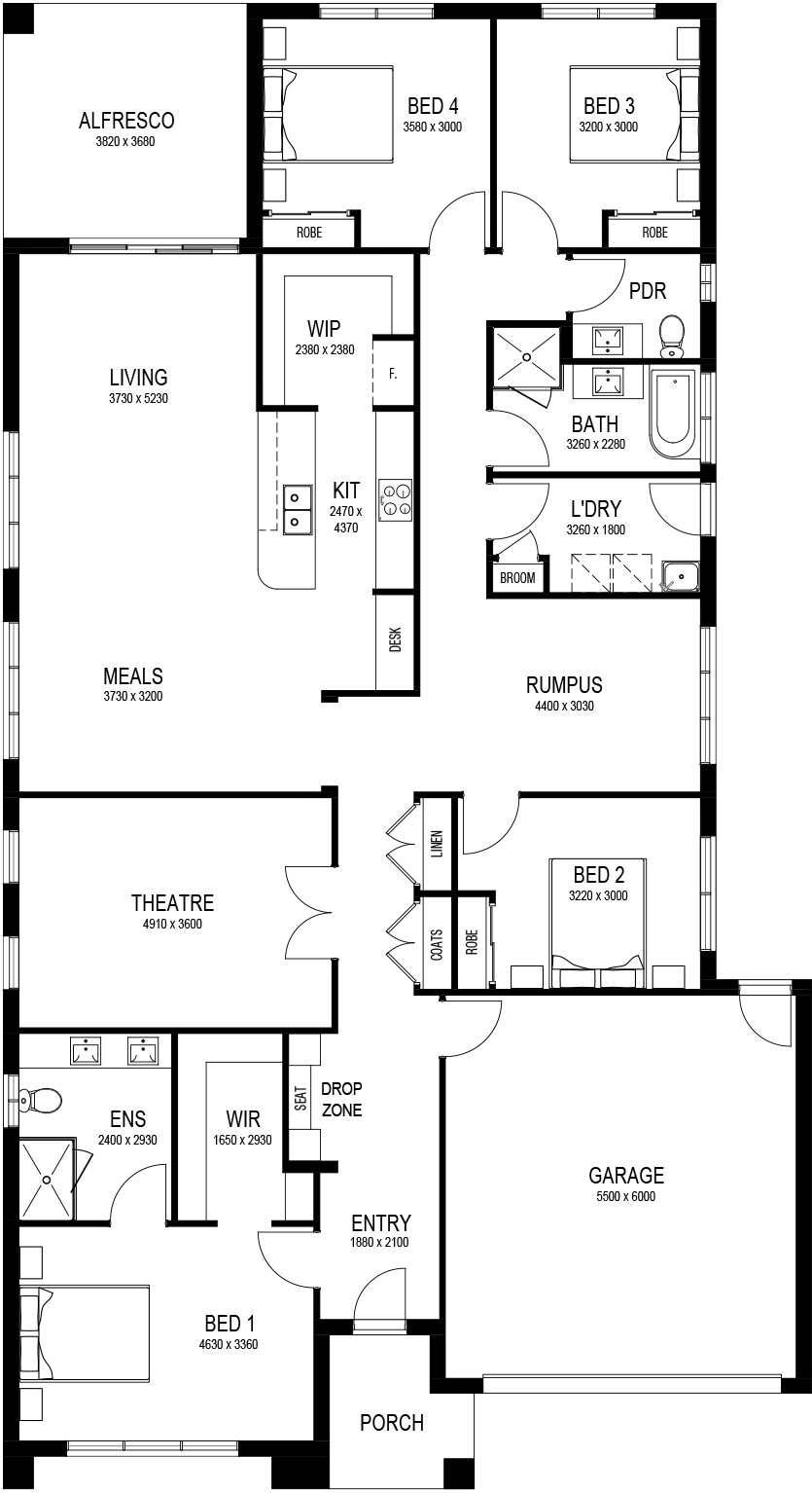 Hazel Base Floorplan