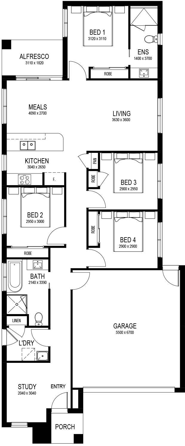 Otis Base Floorplan