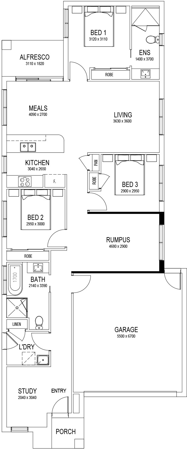 3 bedroom