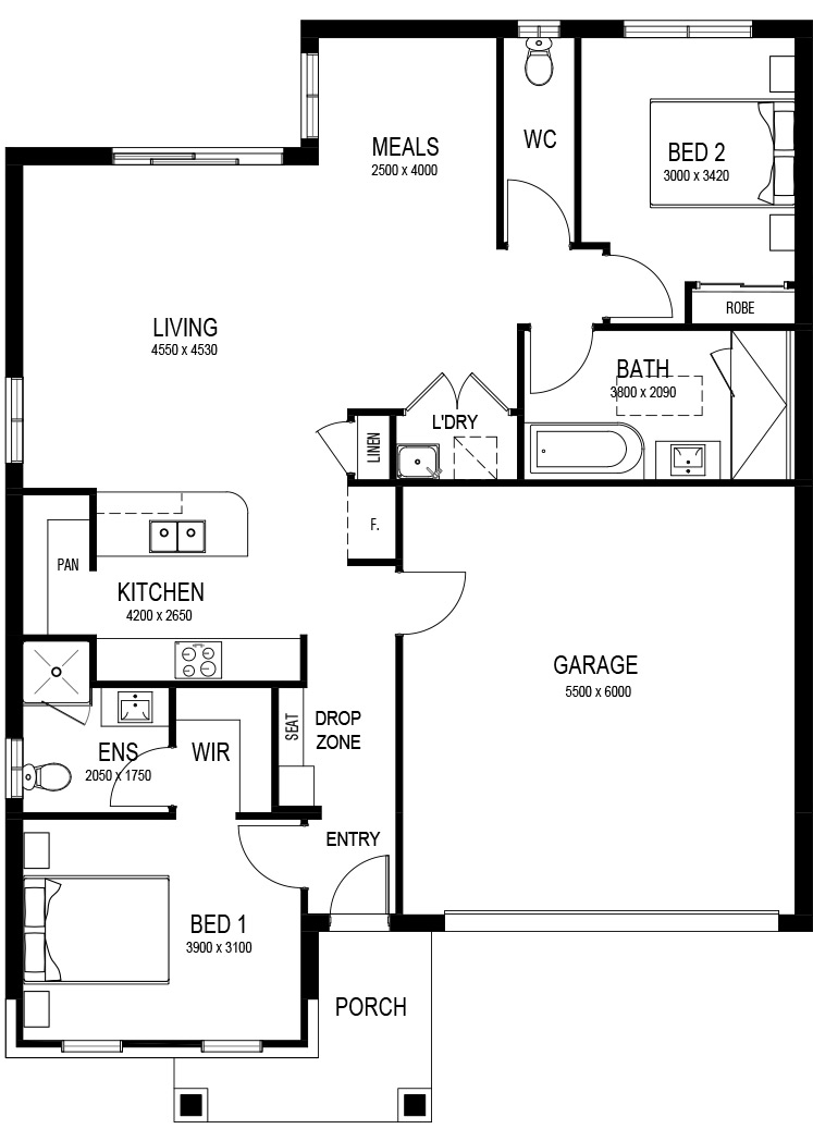 2 Bedroom