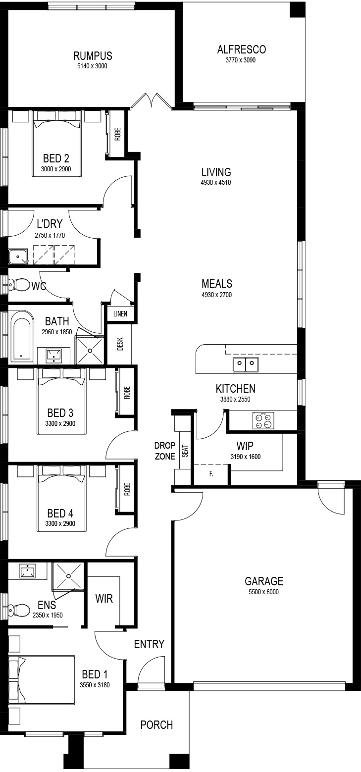 Tate Base Floorplan