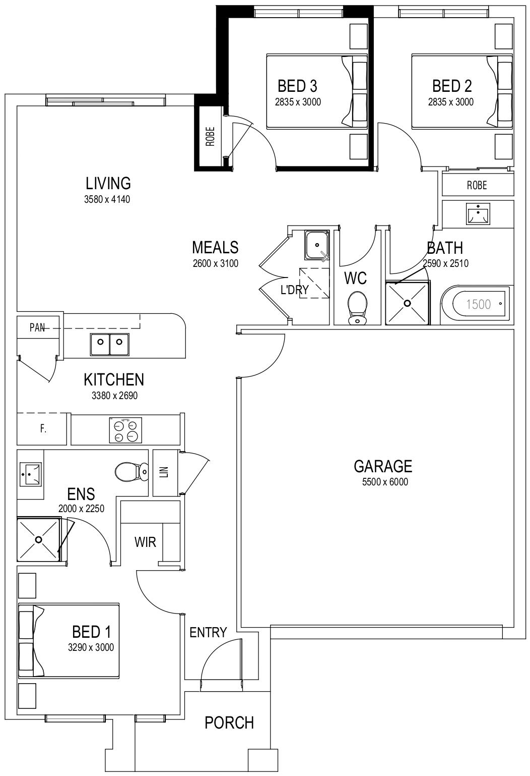 3 Bedroom