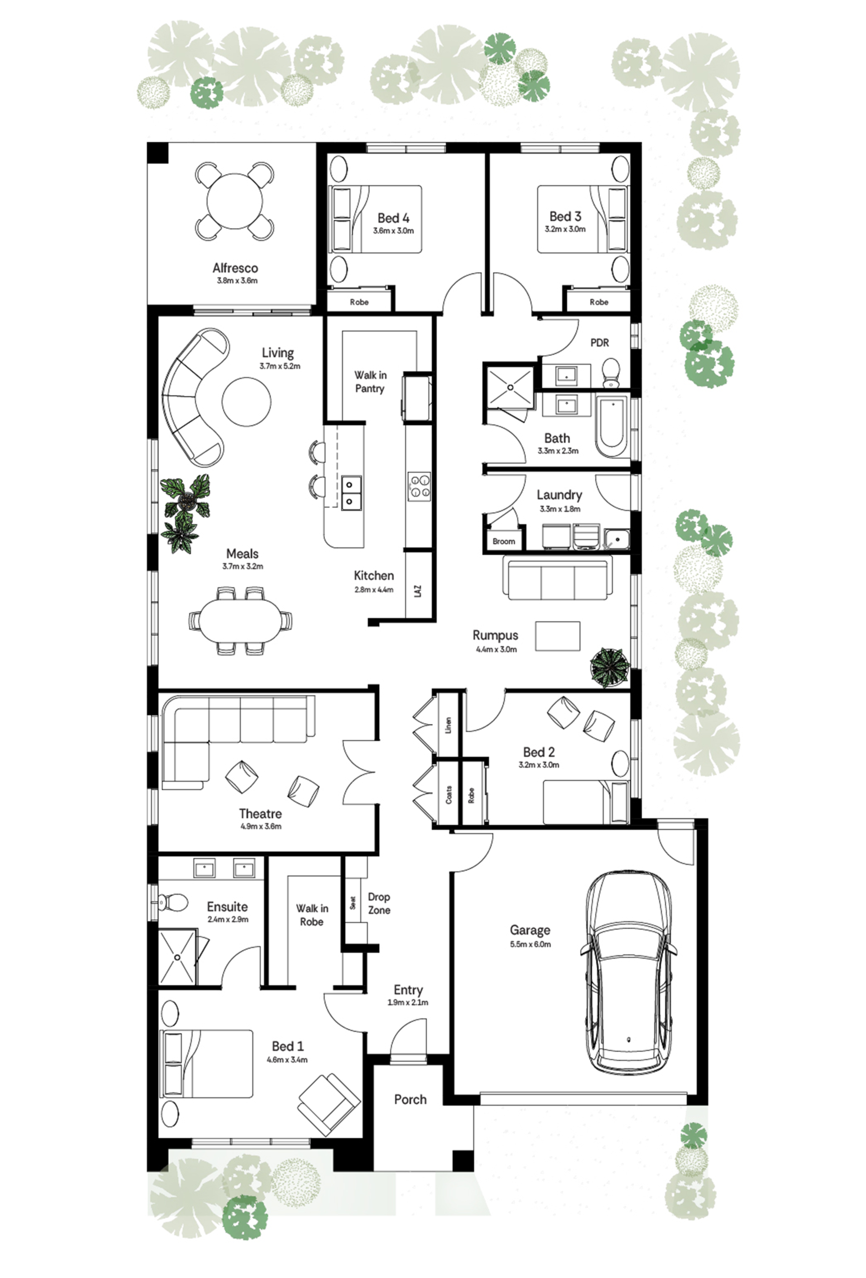 Hazel Base Floorplan