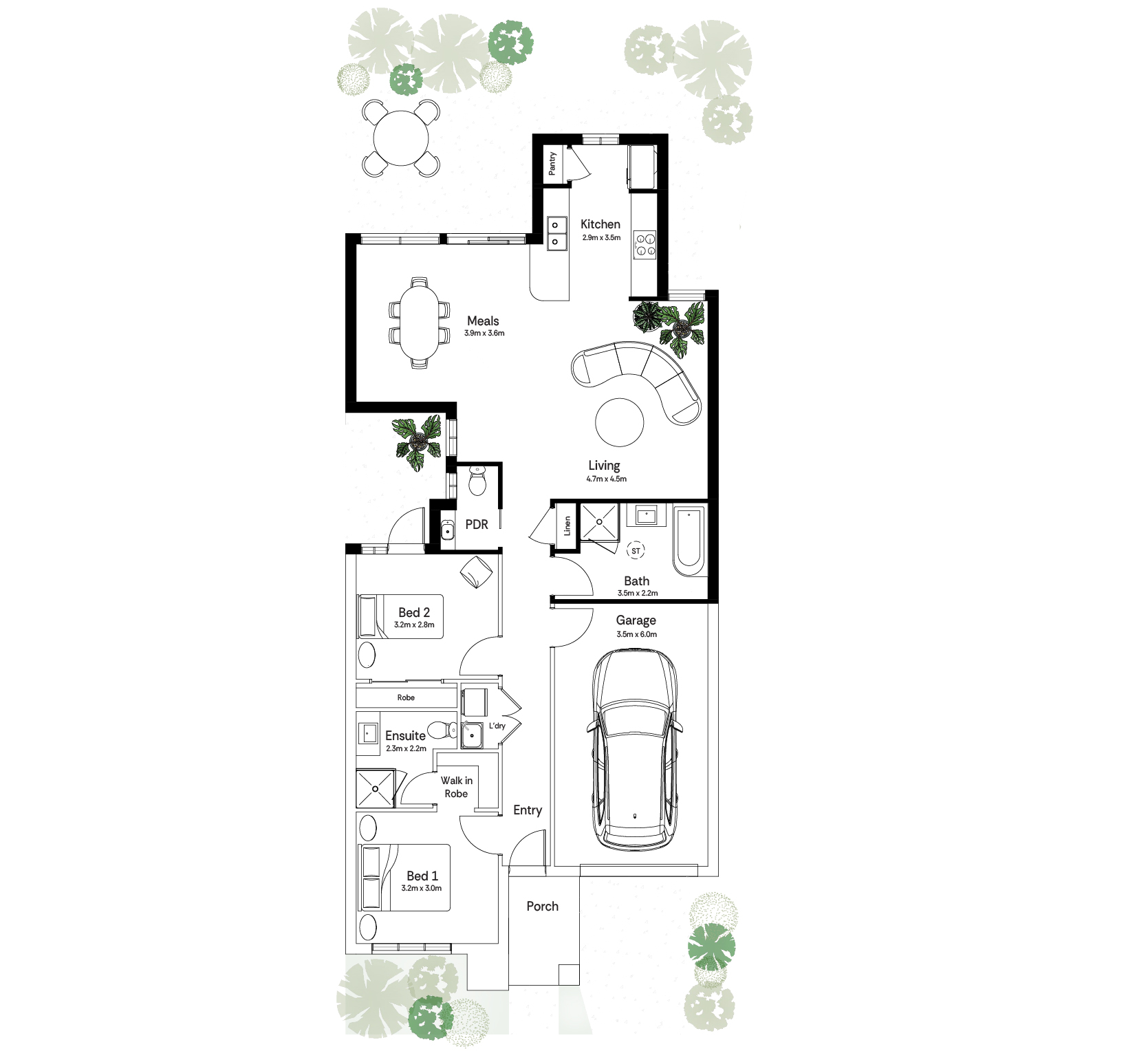 2 bedroom