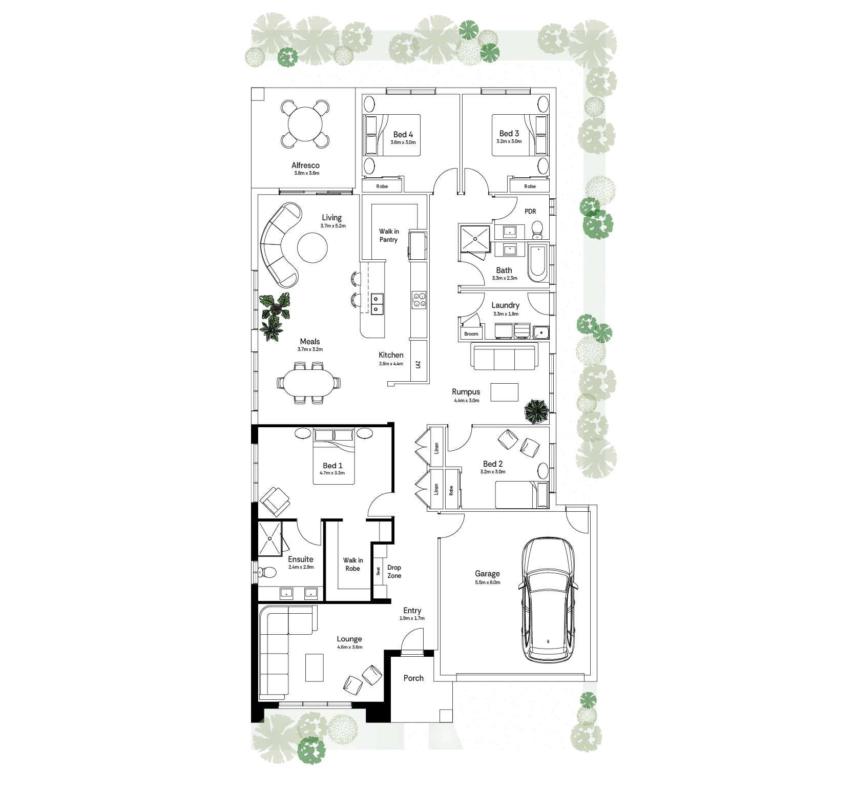 Lounge to front