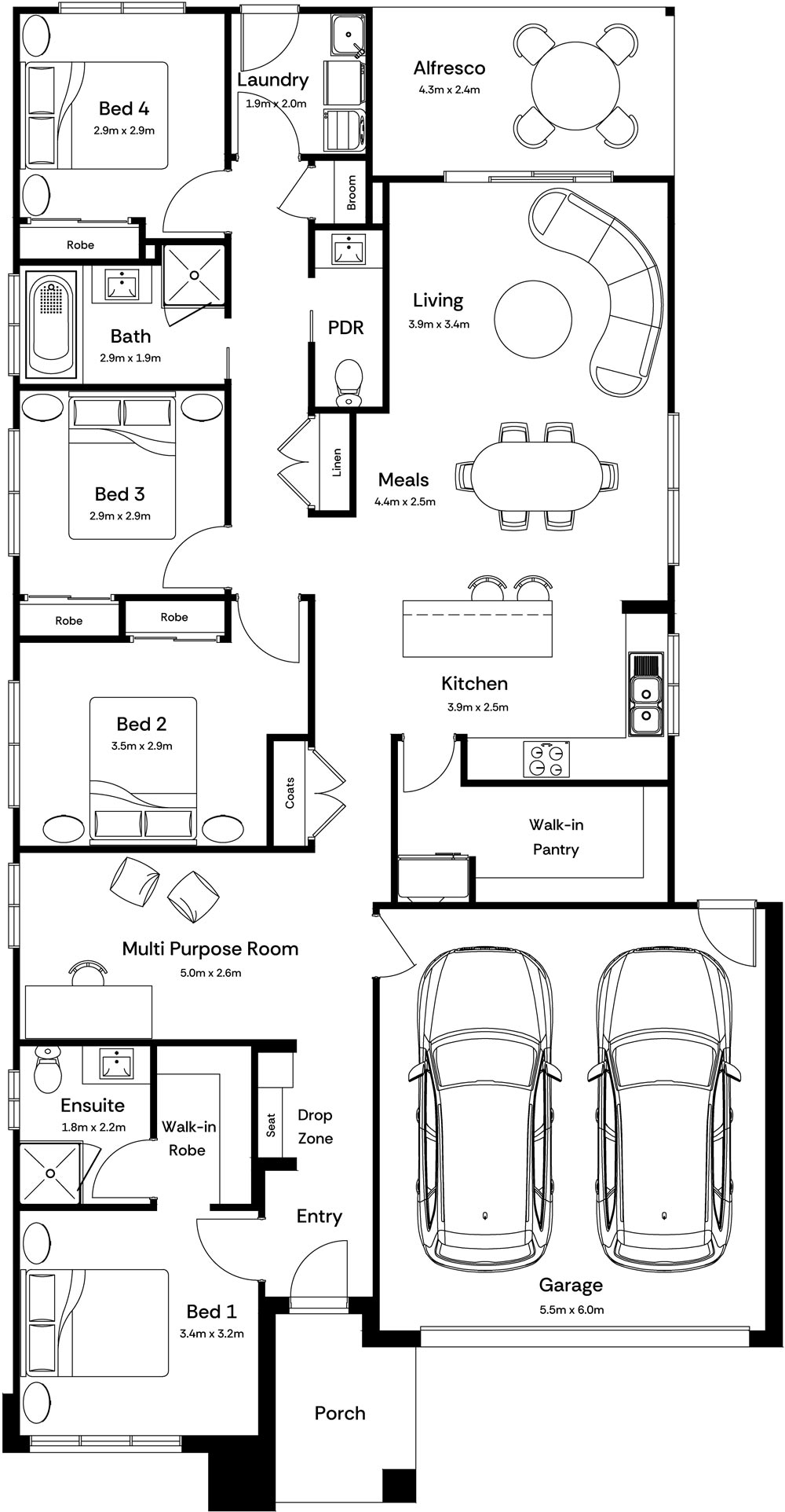 Avery Base Floorplan