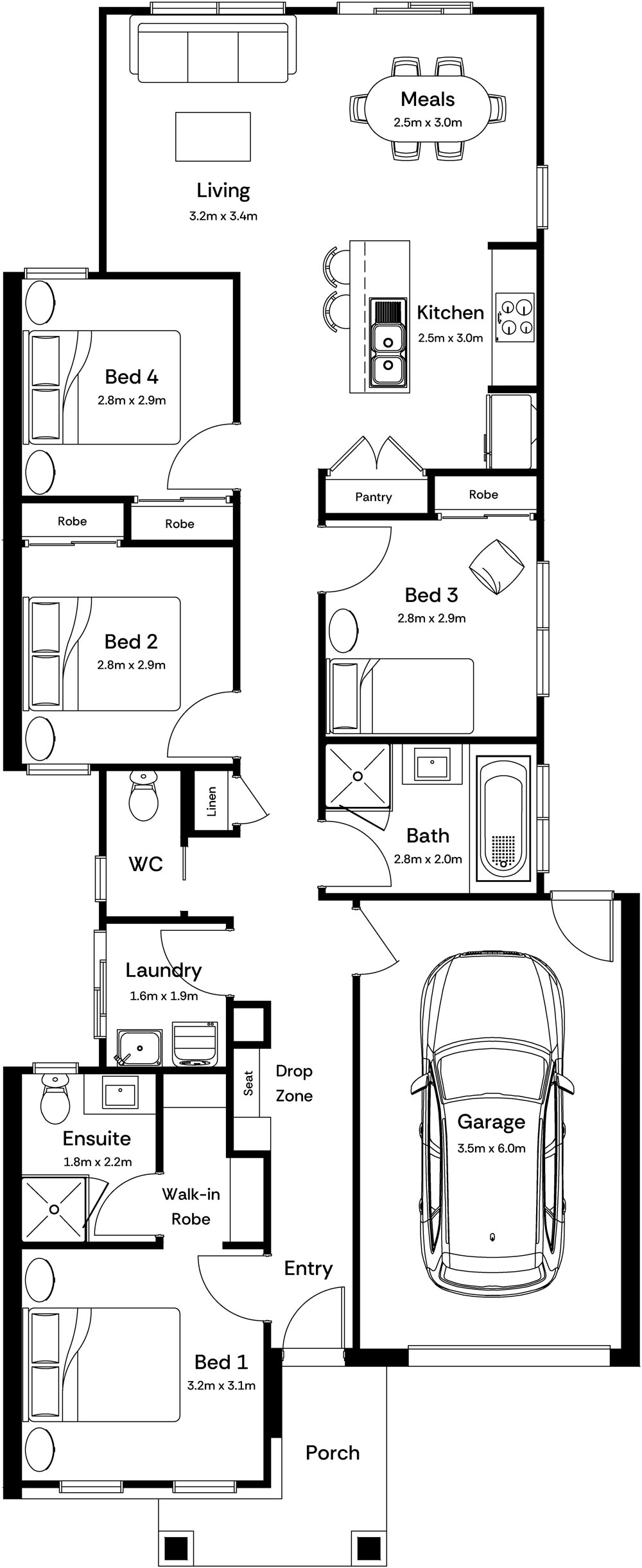 Carter Base Floorplan