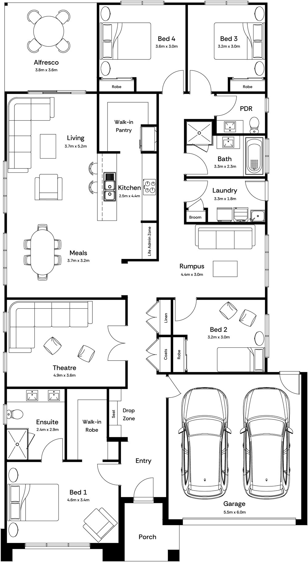 Hazel Base Floorplan