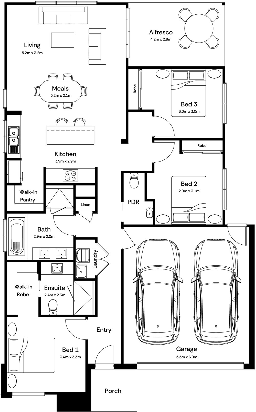 Parker Base Floorplan