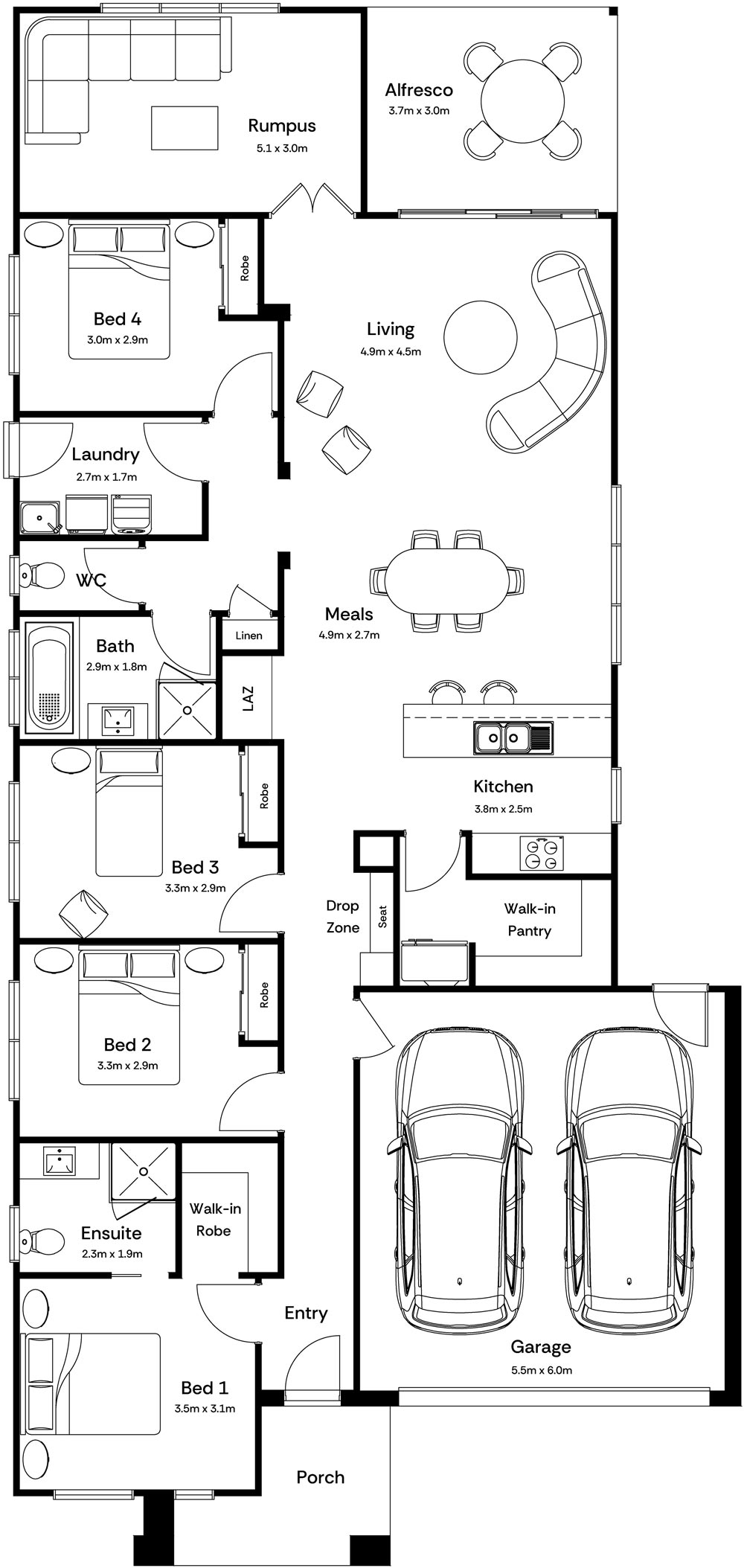 Tate Base Floorplan