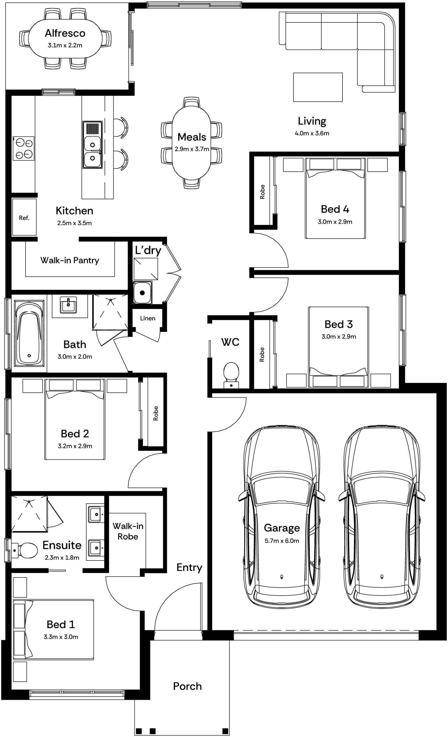 Delilah 19 Base Floorplan