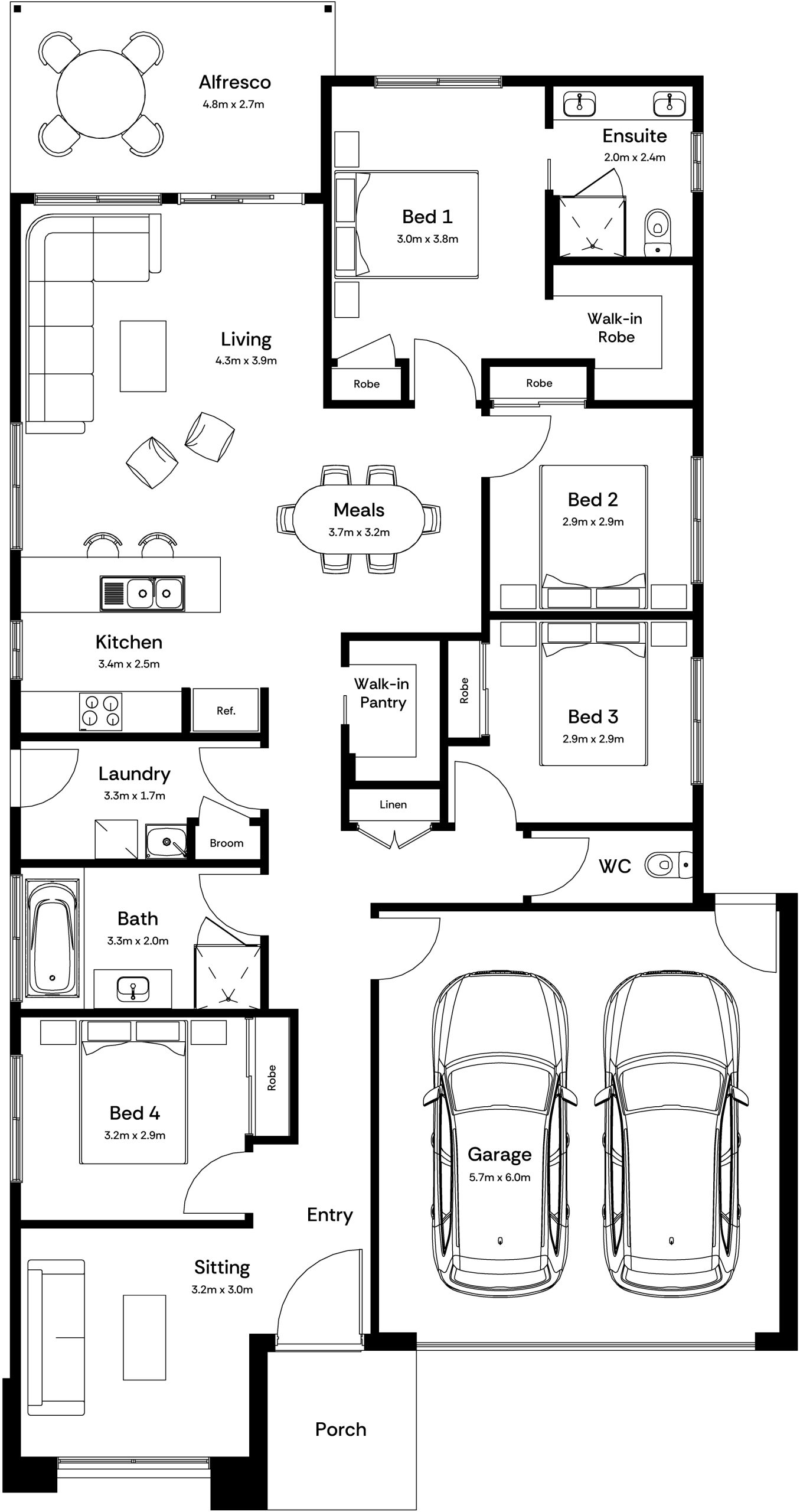 Scout 22 Base Floorplan