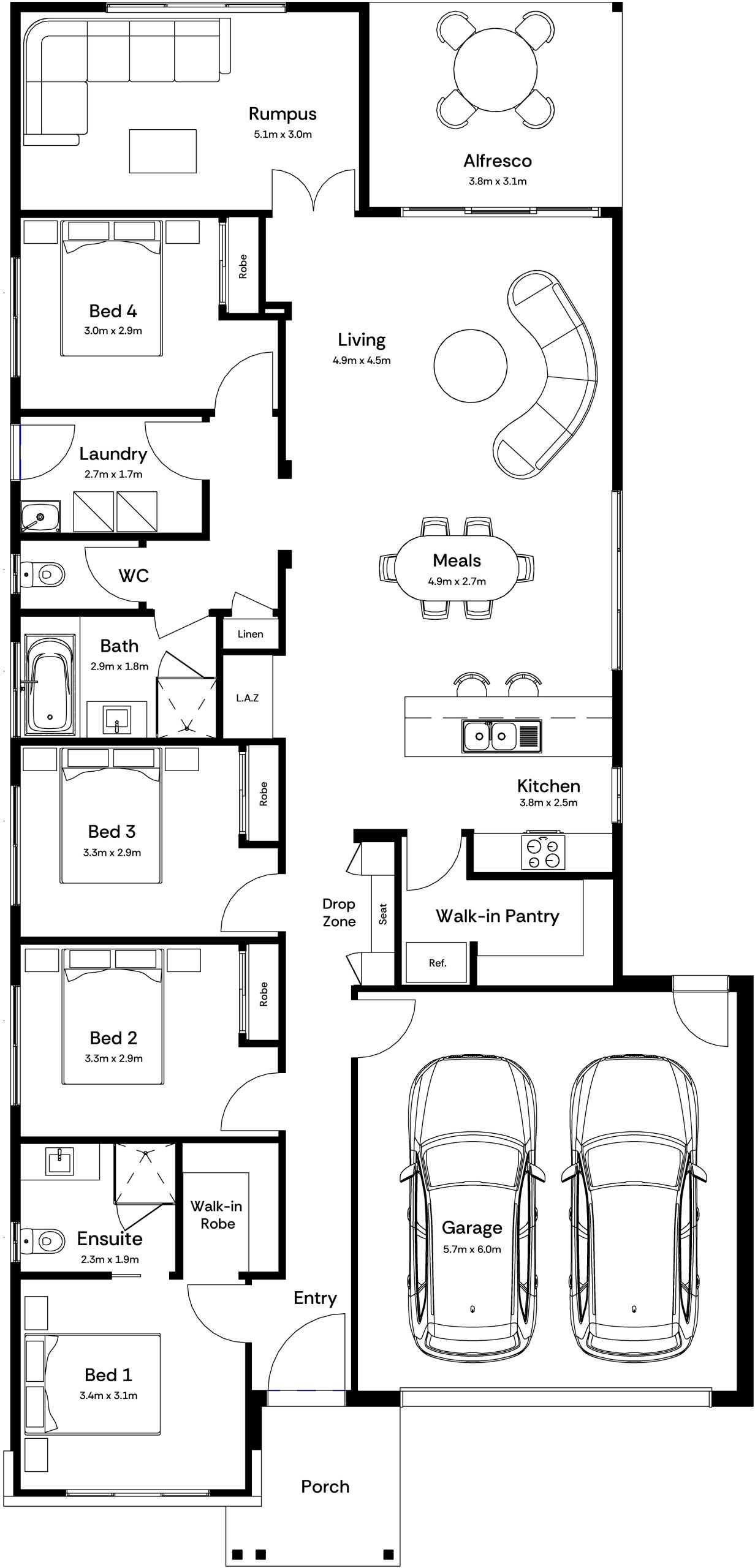 Tate 24 Base Floorplan