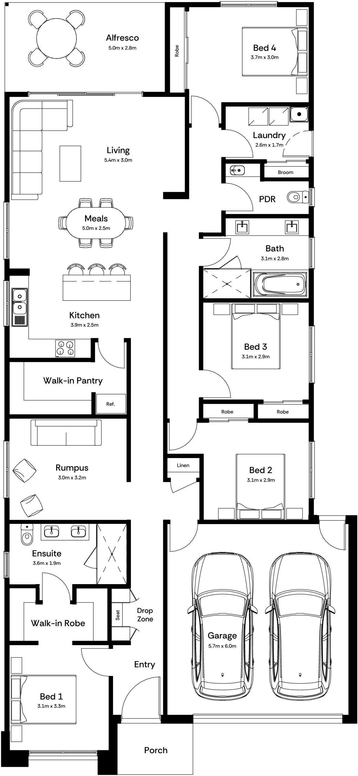 Marley 25 Base Floorplan