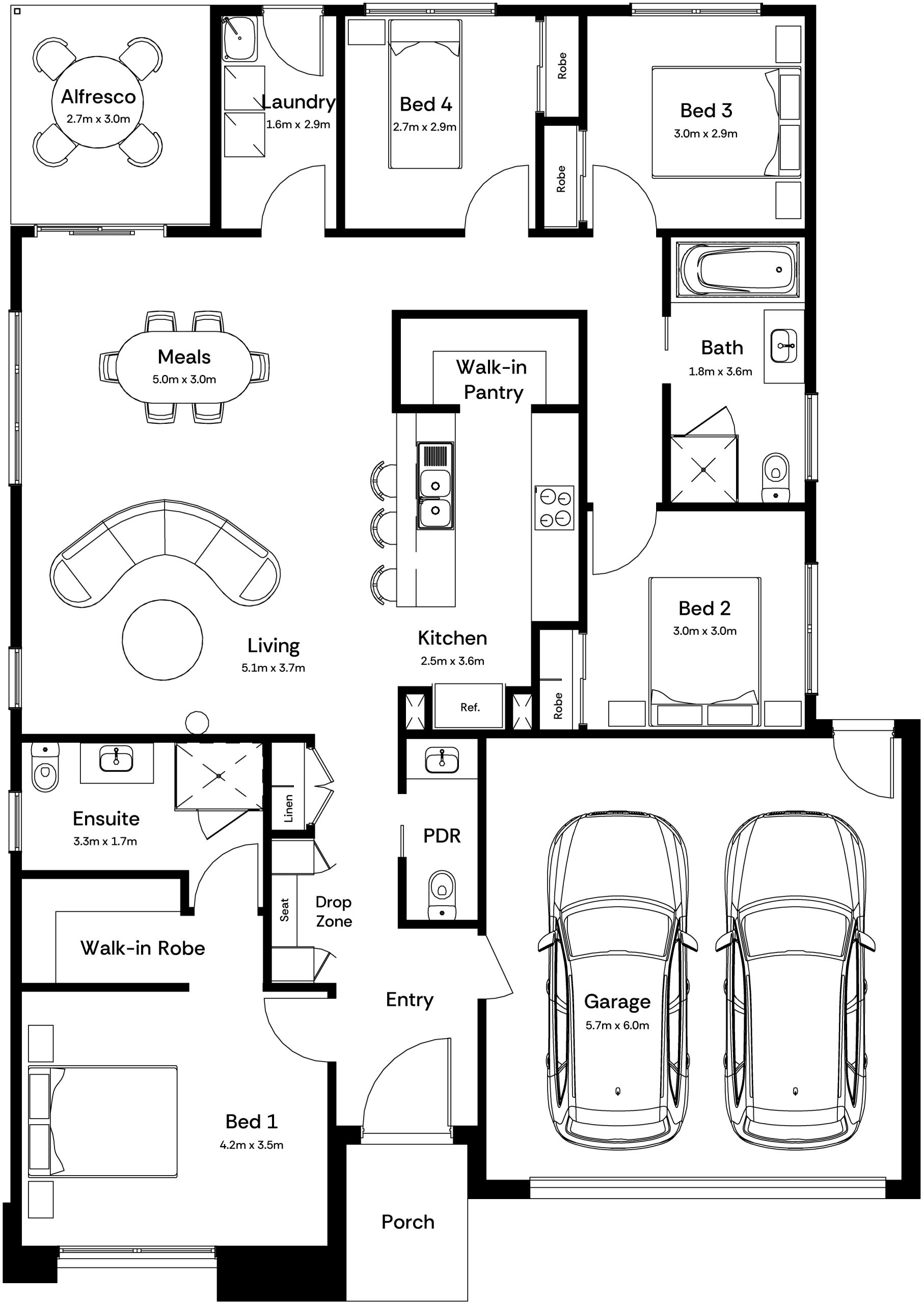 Tobey 21 Base Floorplan