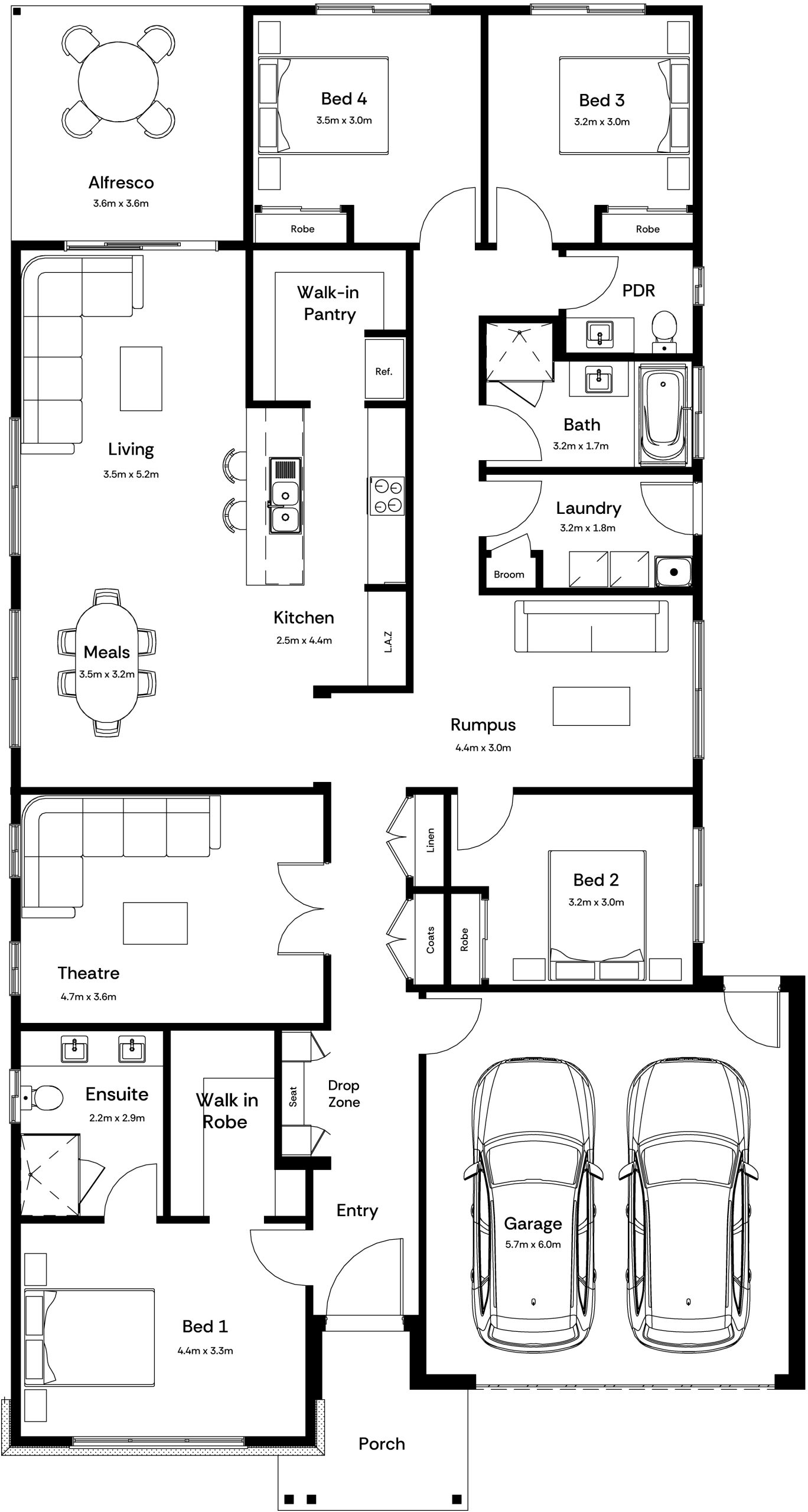 Hazel 28 Base Floorplan
