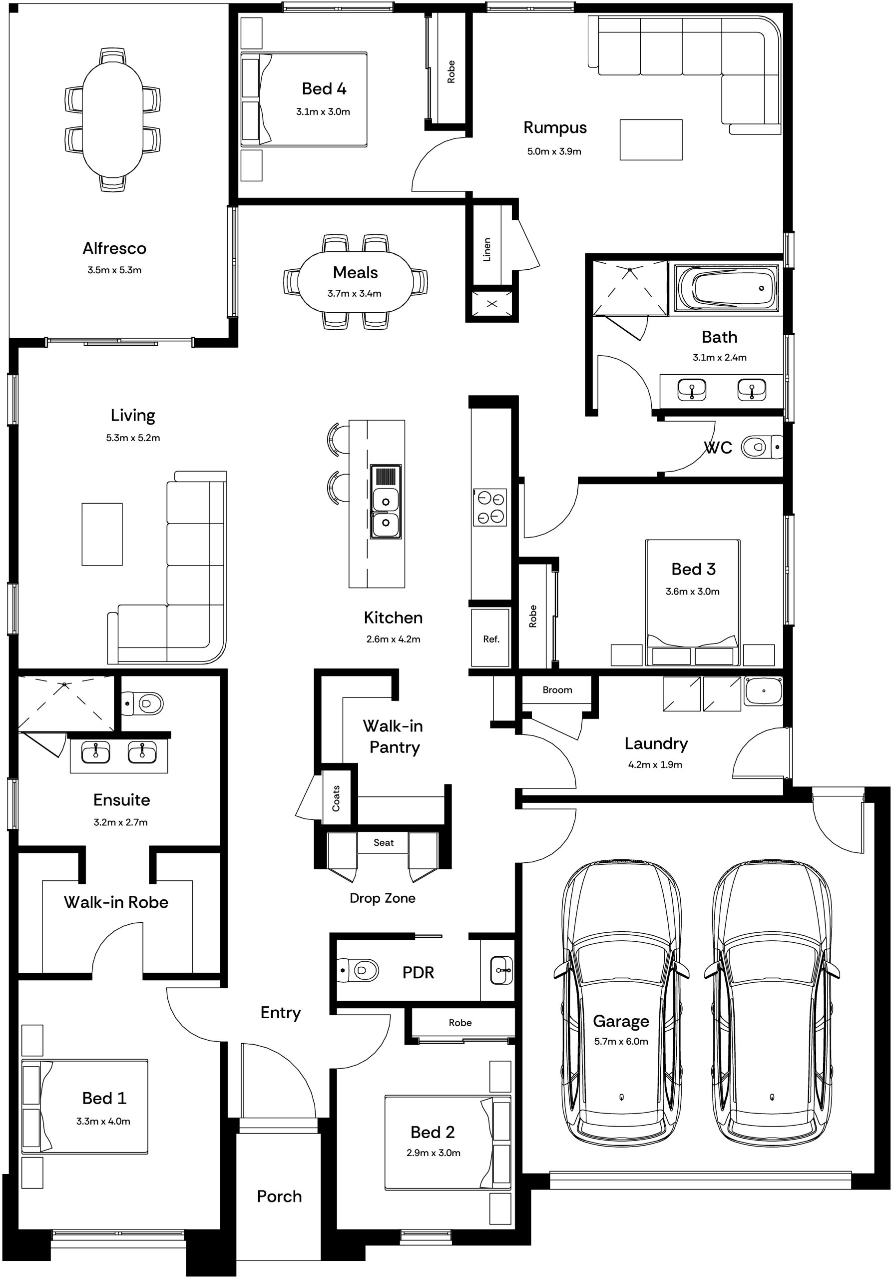Carson 28 Base Floorplan