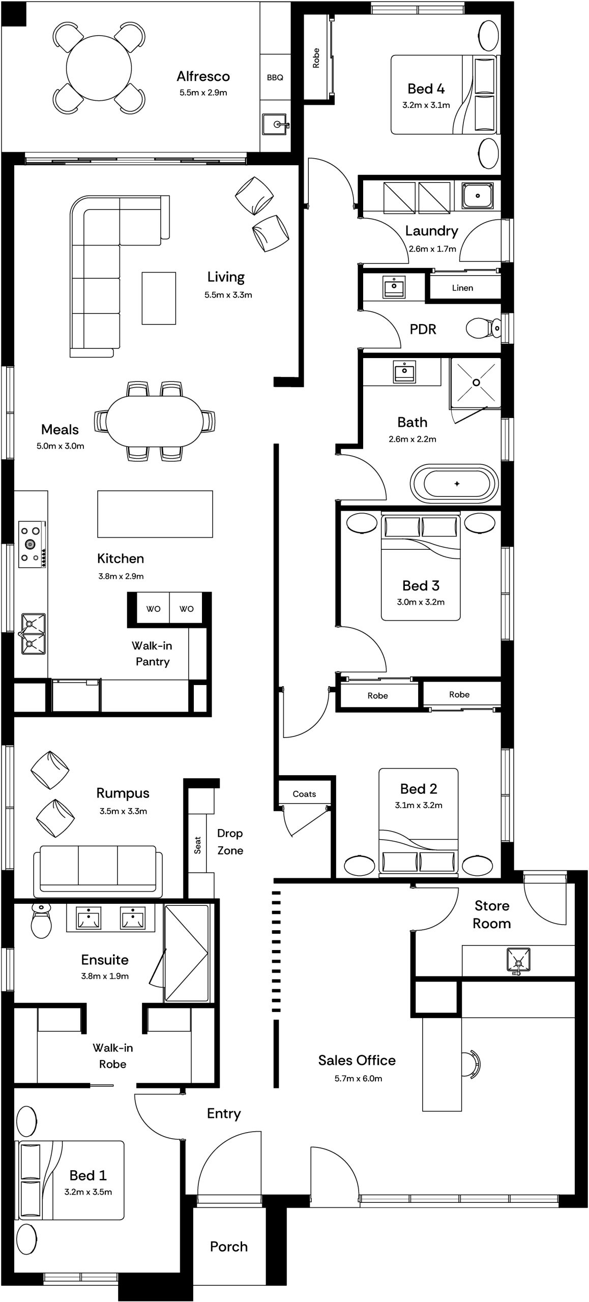 Marley 25 Base Floorplan
