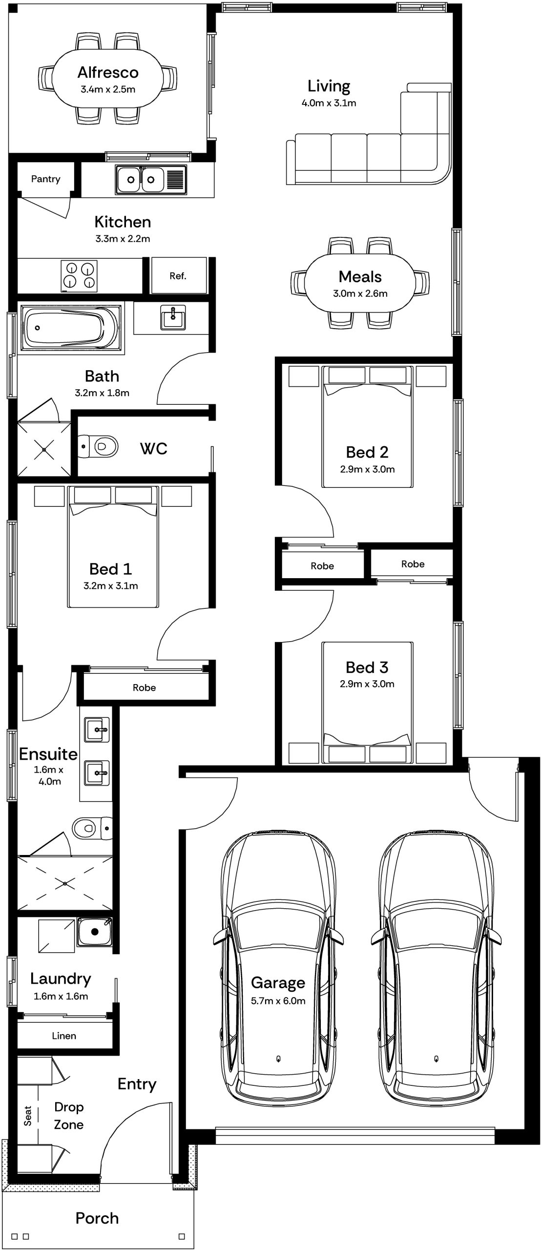 Oscar 17 Base Floorplan