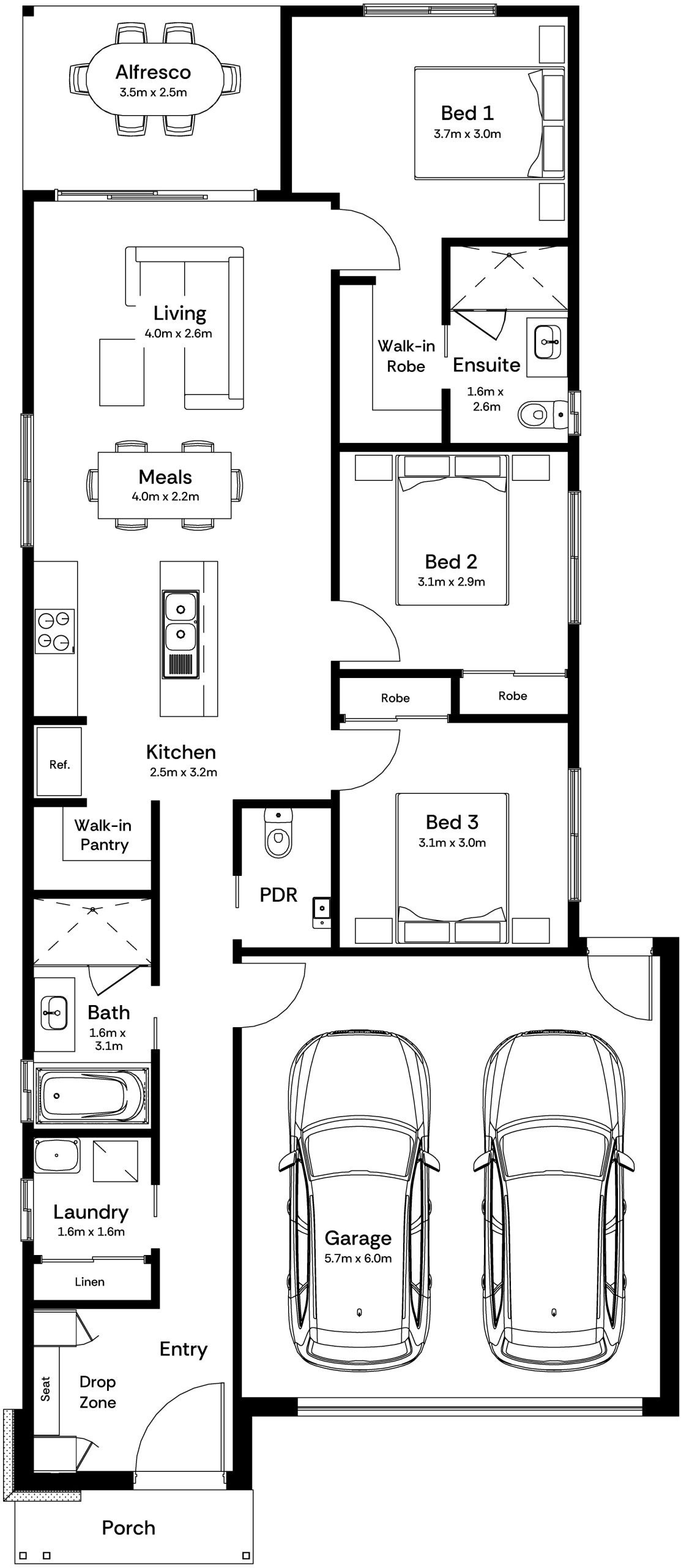 Monty 18 Base Floorplan