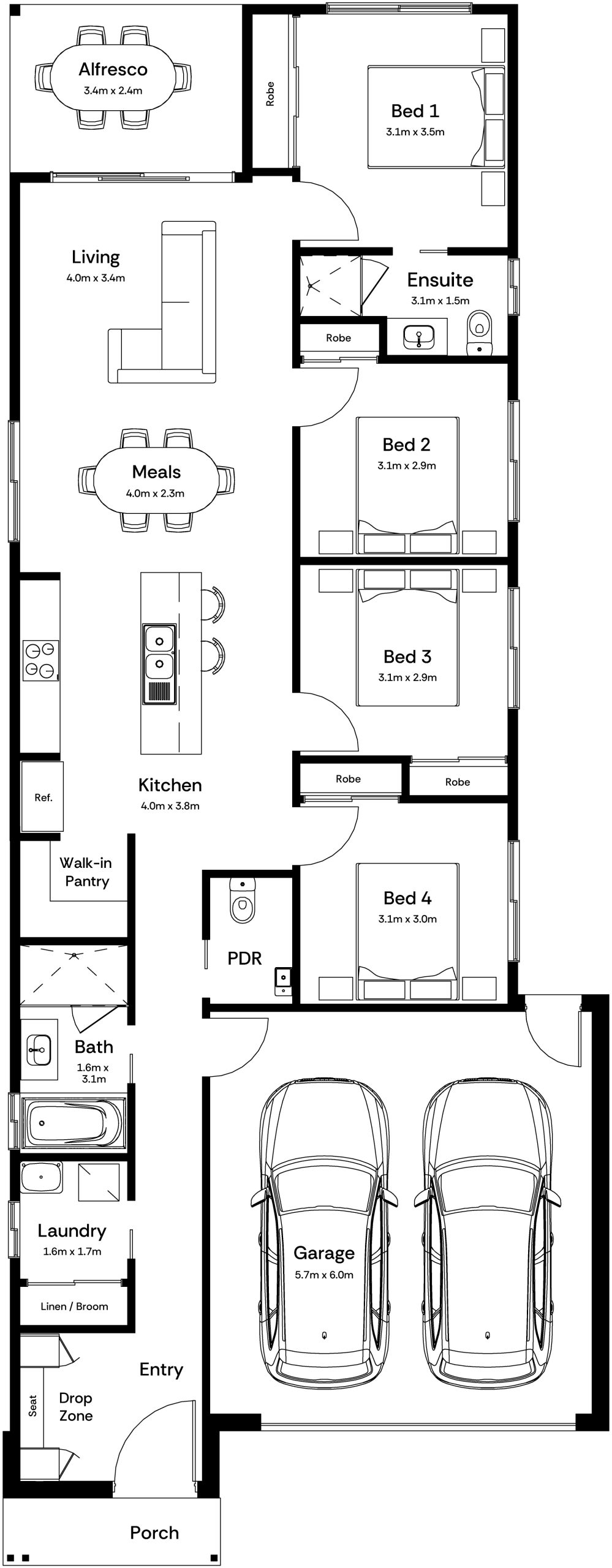 Oakley 19 Base Floorplan