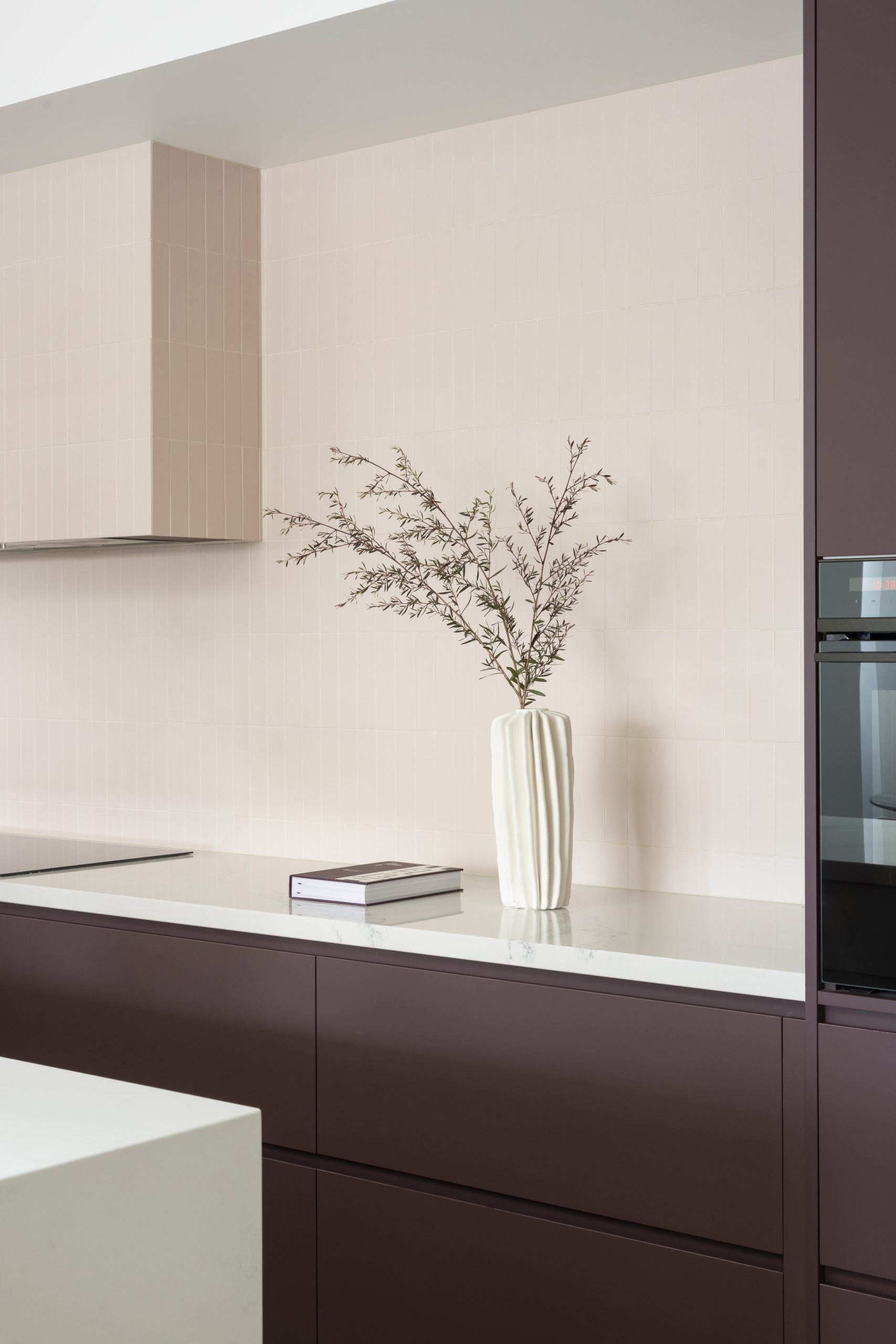 Mayde Homes kitchen splashback, cabinetry and benchtop detail